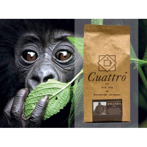 Кофе в зернах CUATTRO Rwanda (Руанда)