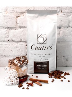 Кофе в зернах CUATTRO Crema Gusto (упаковка 1 кг)